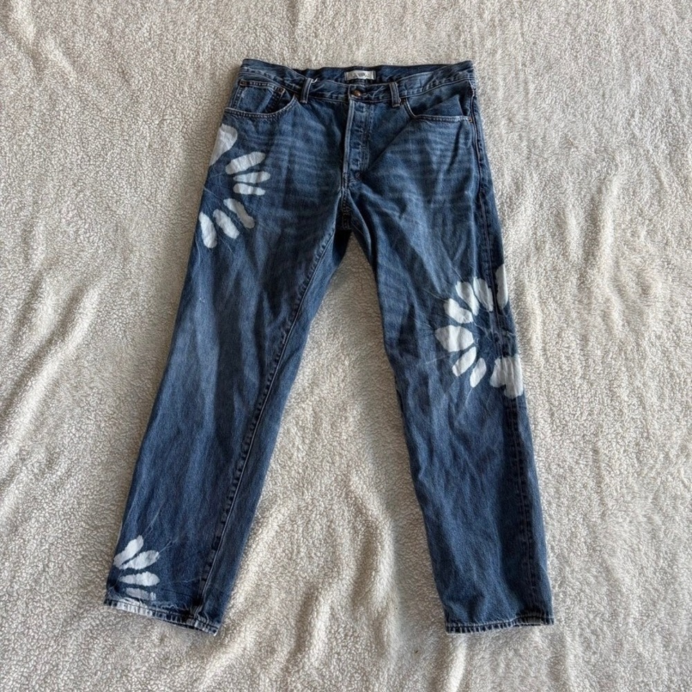 Madewell The Dean Easy Straight Jean Shibori Wash Women's 30